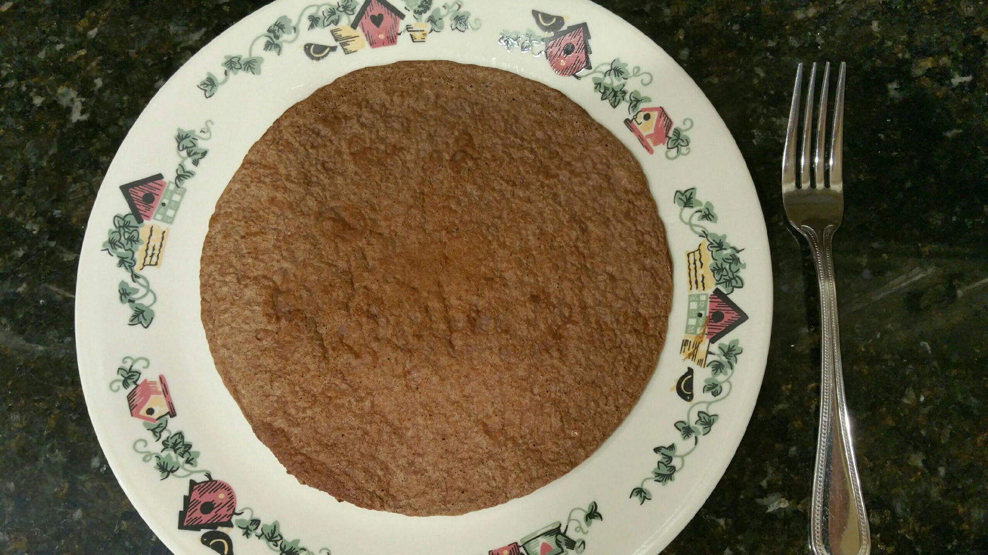 Chocolate Caramel Egg White Pancake