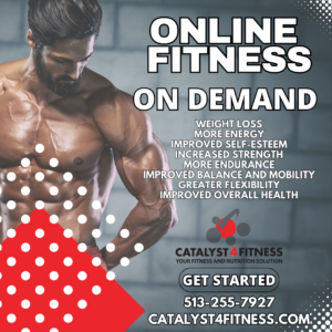 Lose weight, have more energy, improved overall health and much more with Online Fitness On Demand - Get Started at https://catalyst4fitness.com/contact-personal-trainer-sharon-chamberlin/