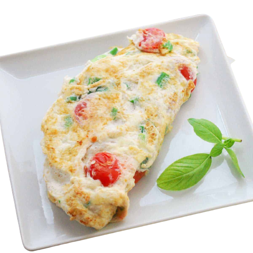 egg white omelet with vegetables